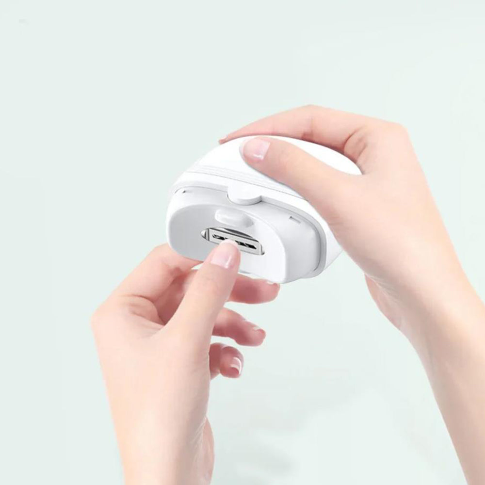 Electric Nail Clippers Automatic Manicure Trimmer with Light