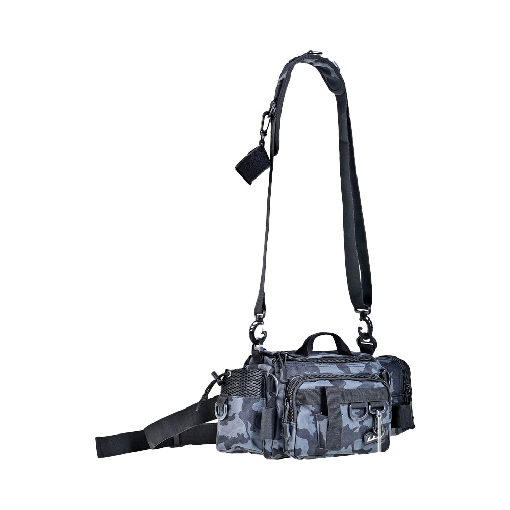 Fishing Tackle Bags Single Shoulder Crossbody Bag Waist Pack Fish Lures Gear Bag Blue