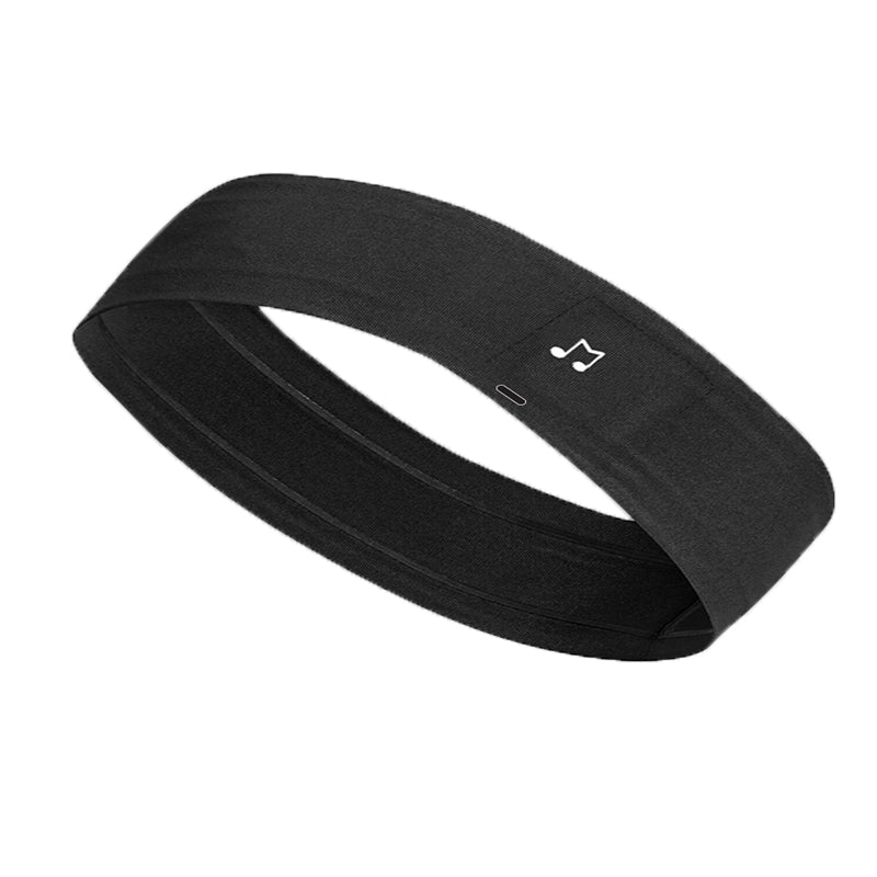 Sleep Headphones Eye Mask Stretchy 5.0 Bluetooth Wireless Sleep Headphones Headset Sports Music Headband -Black