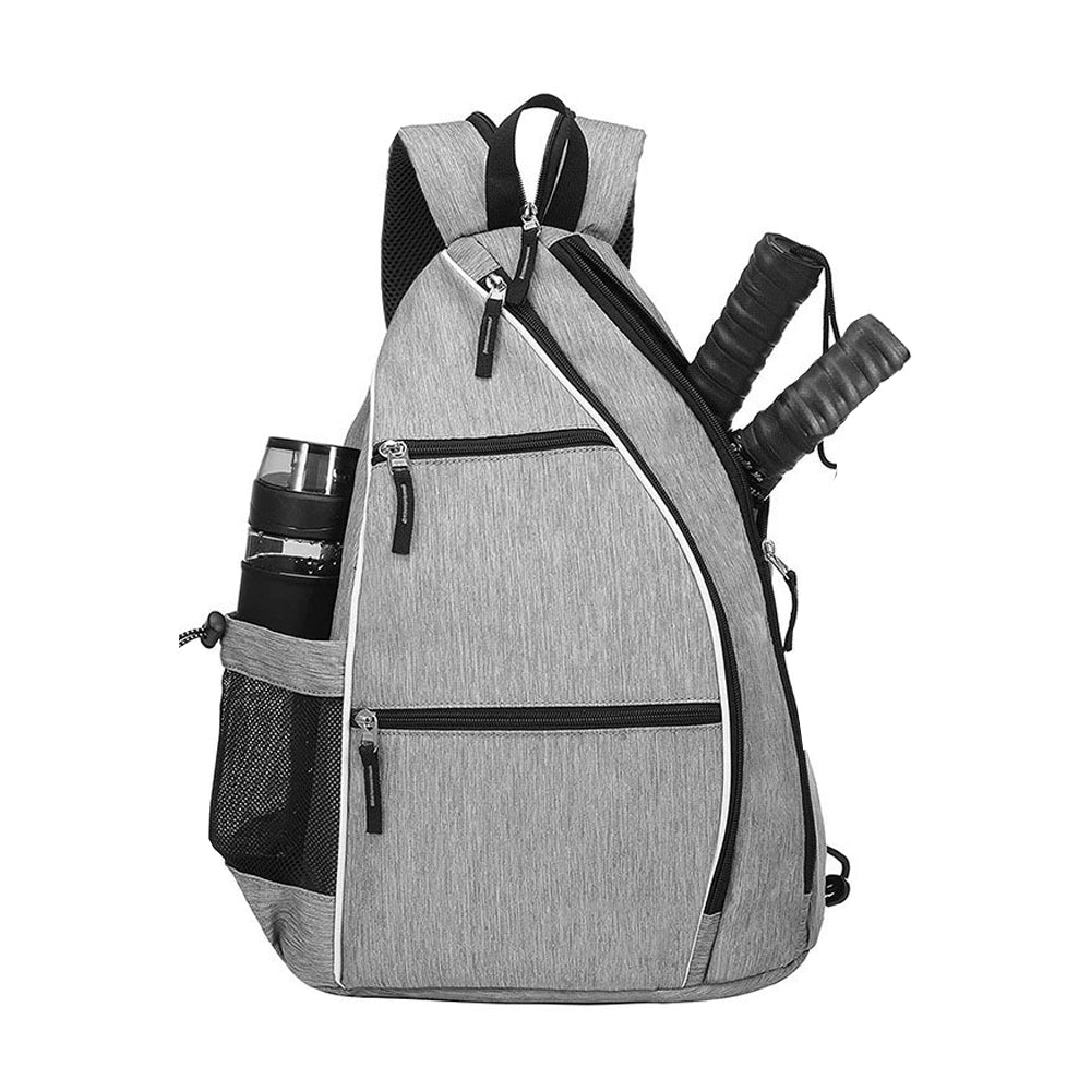Pickleball Bag Pack Reversible Backpack Travel Sports Sling Bag Grey