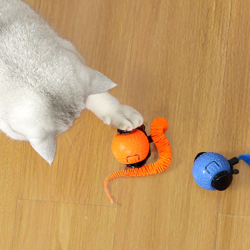 2Pcs Automatic Cat Rolling Ball Interactive Pet Toy with Multiple Motion Modes for Pet Cats Dogs