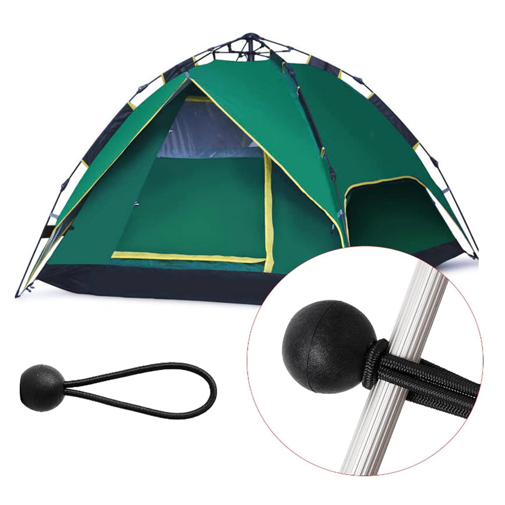 50PCS Elastic Ball Rope Tie Ball Bungee Strap for Tarp Canopy Camping Tent Luggage