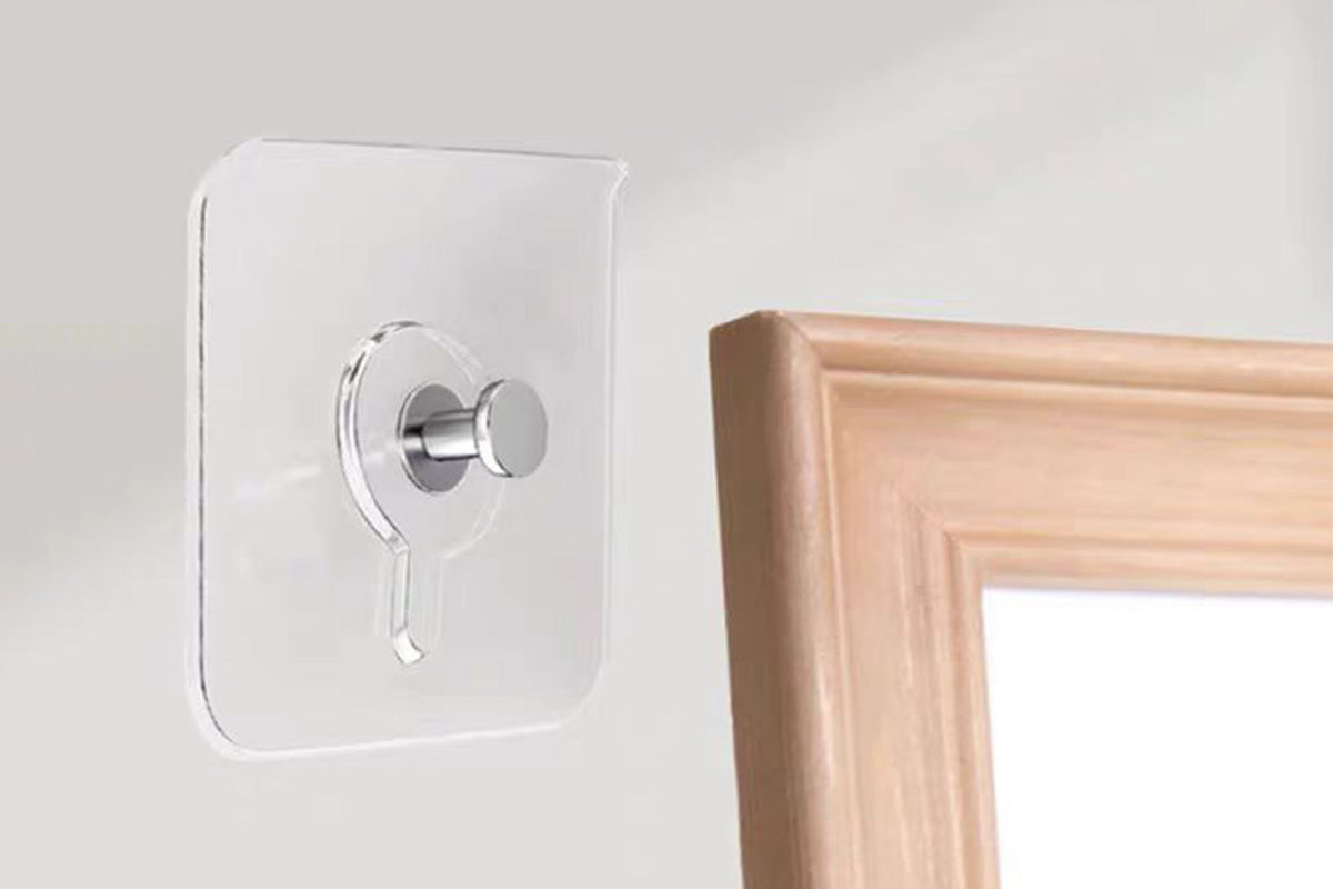 10 Piece Invisible Picture Hooks No-Drill Hangers