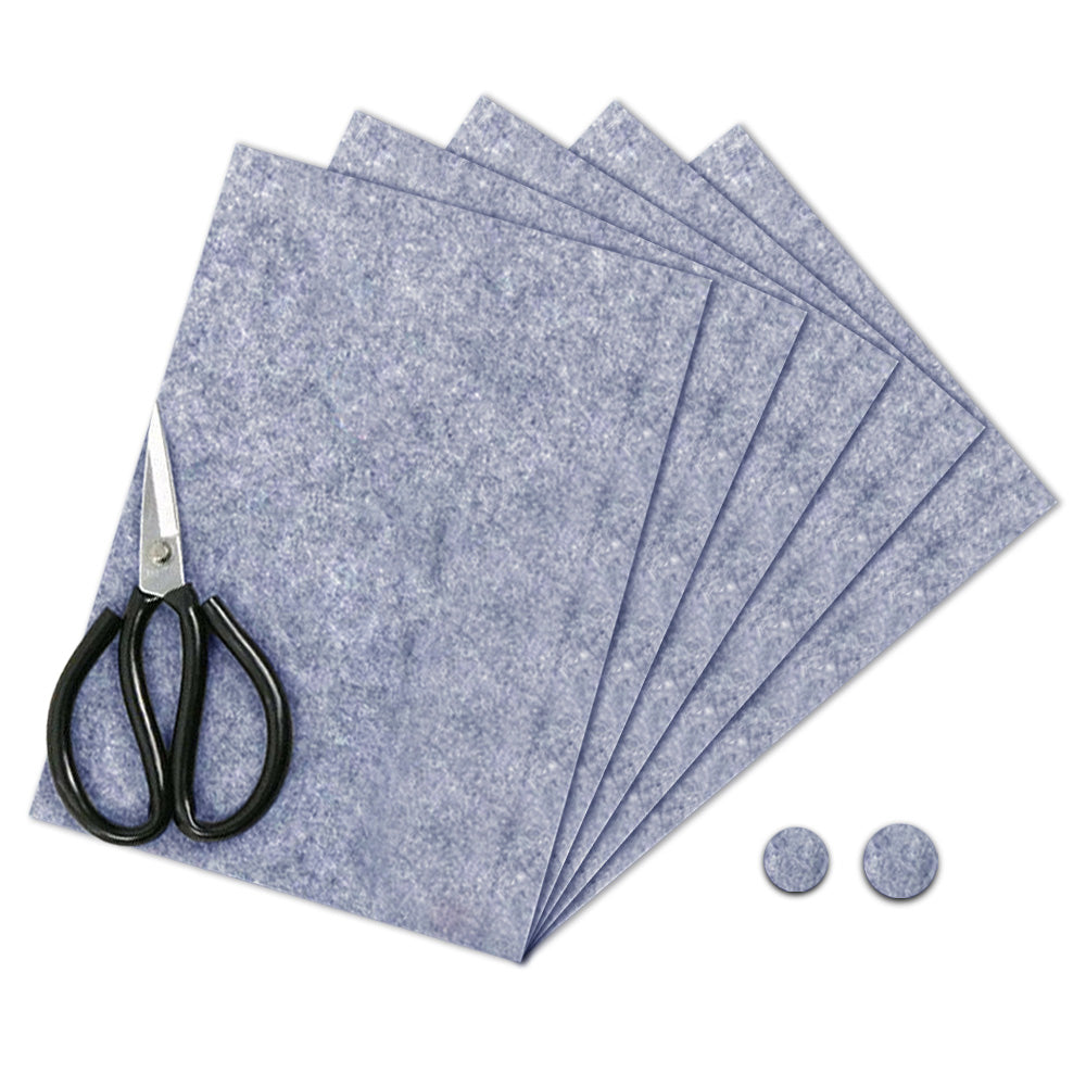 5Pcs Self Adhesive Furniture Protective Felt Pads for Scratch and Noise Protection Gray