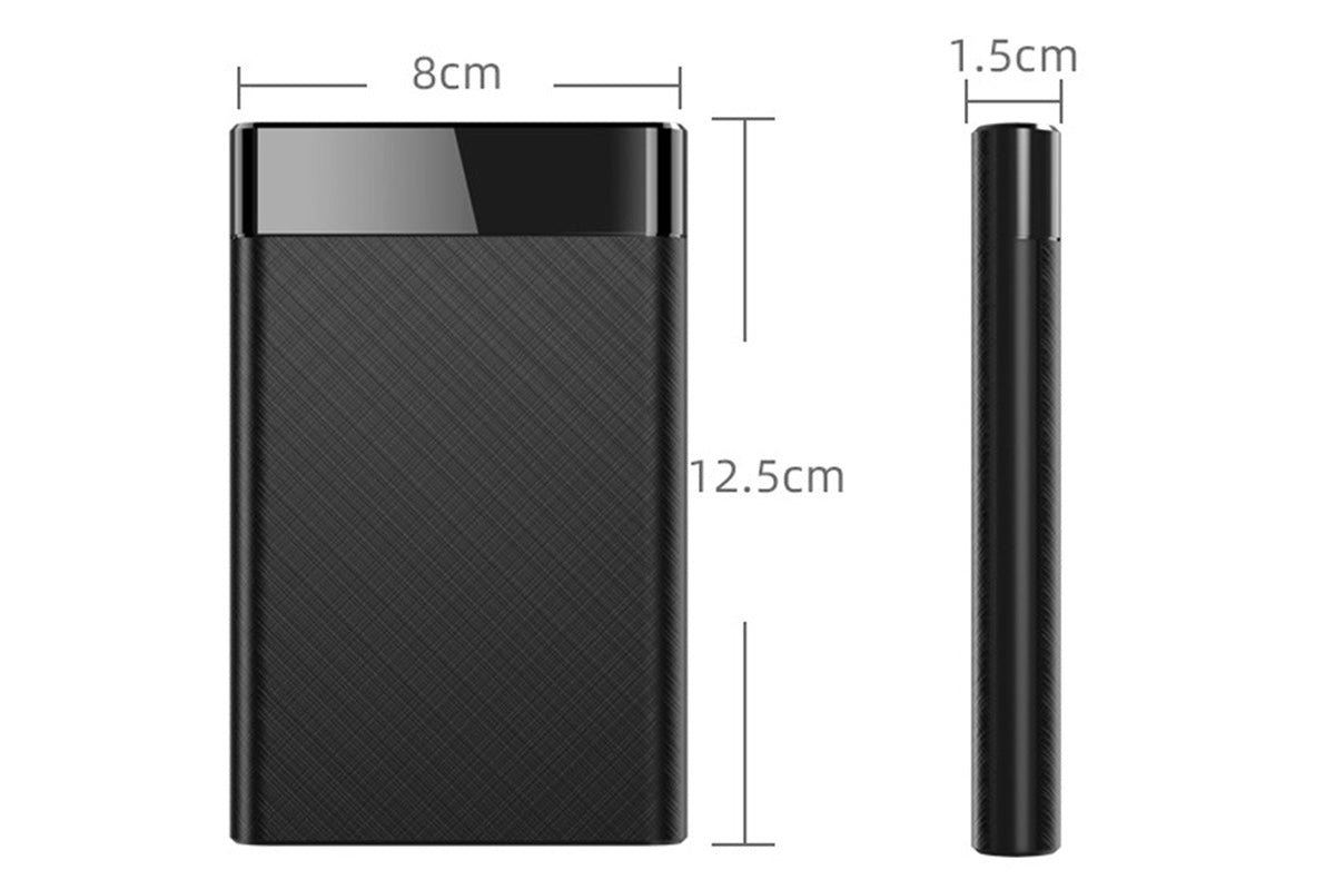 USB 3.1 Portable External Hard Drive Enclosure for SATA SSD HDD