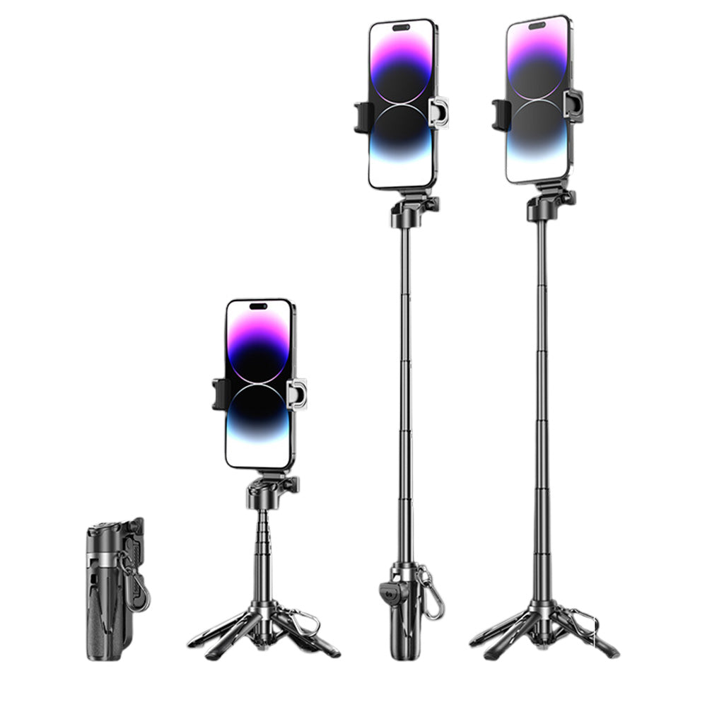 Mini Bluetooth Selfie Stick with Remote & Tripod Stand for Mobile Phones