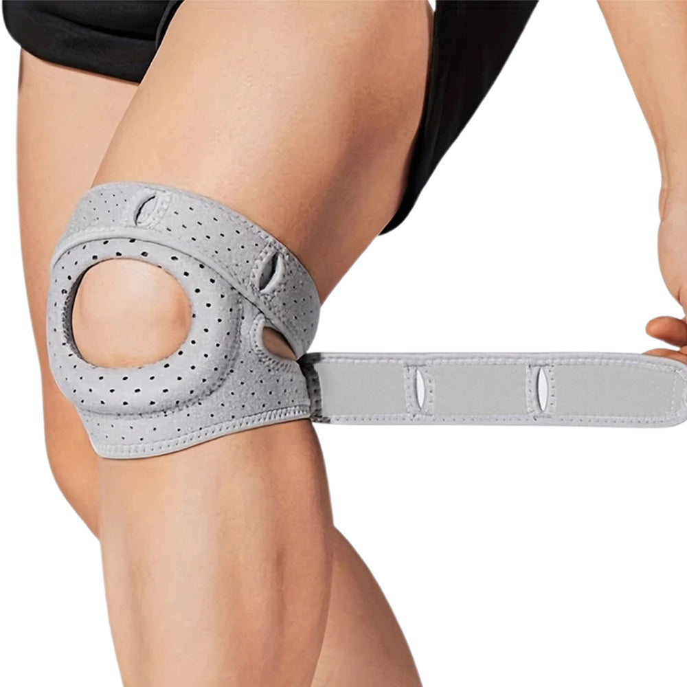 Professional Sports Knee Brace Meniscus Support for Running Hiking Gray