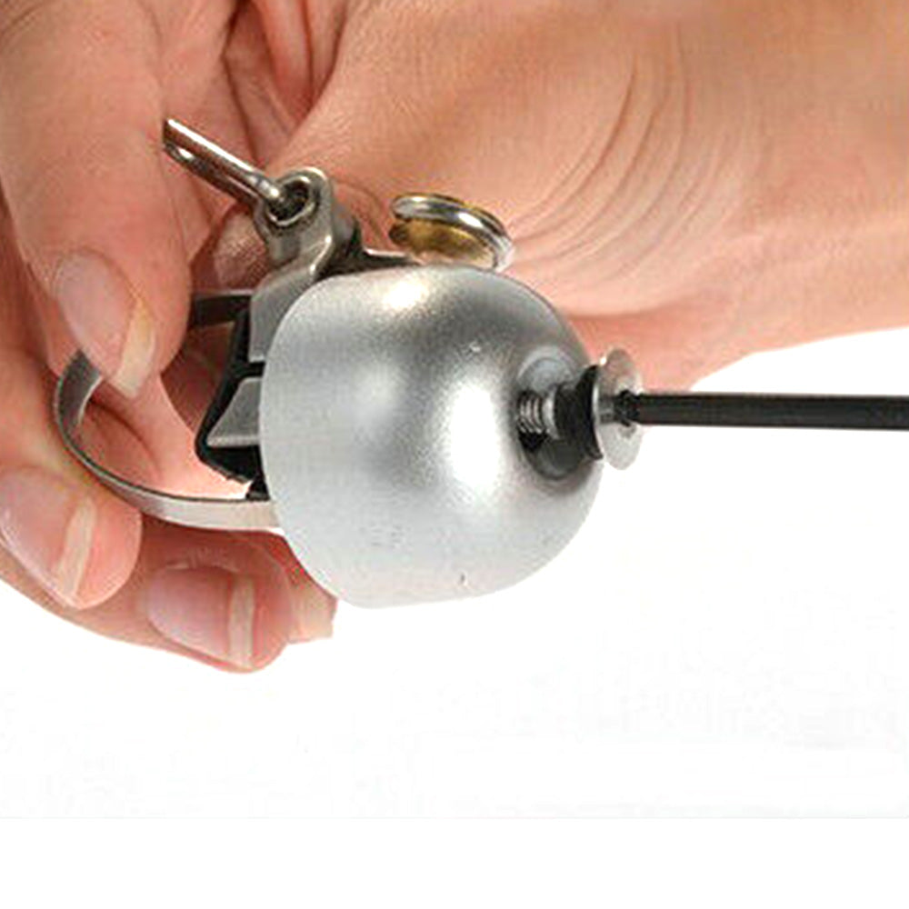 Retro Bike Bell Copper Crisp Cycling Bicycle Handlebar Bell Alarm Ring Sliver
