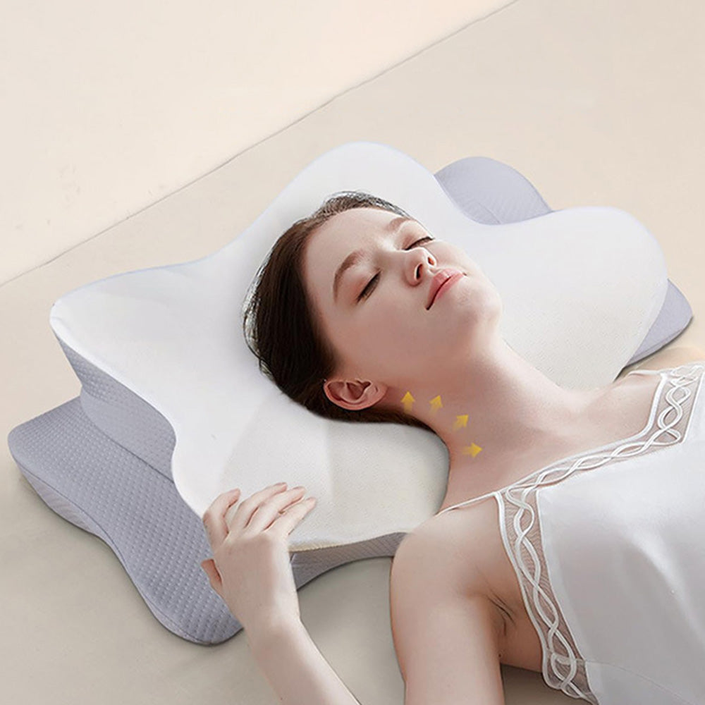 Memory Foam Cervical Pillow for Neck and Shoulder Ergonomic Neck Support Pillow for Side Back Stomach Sleepers