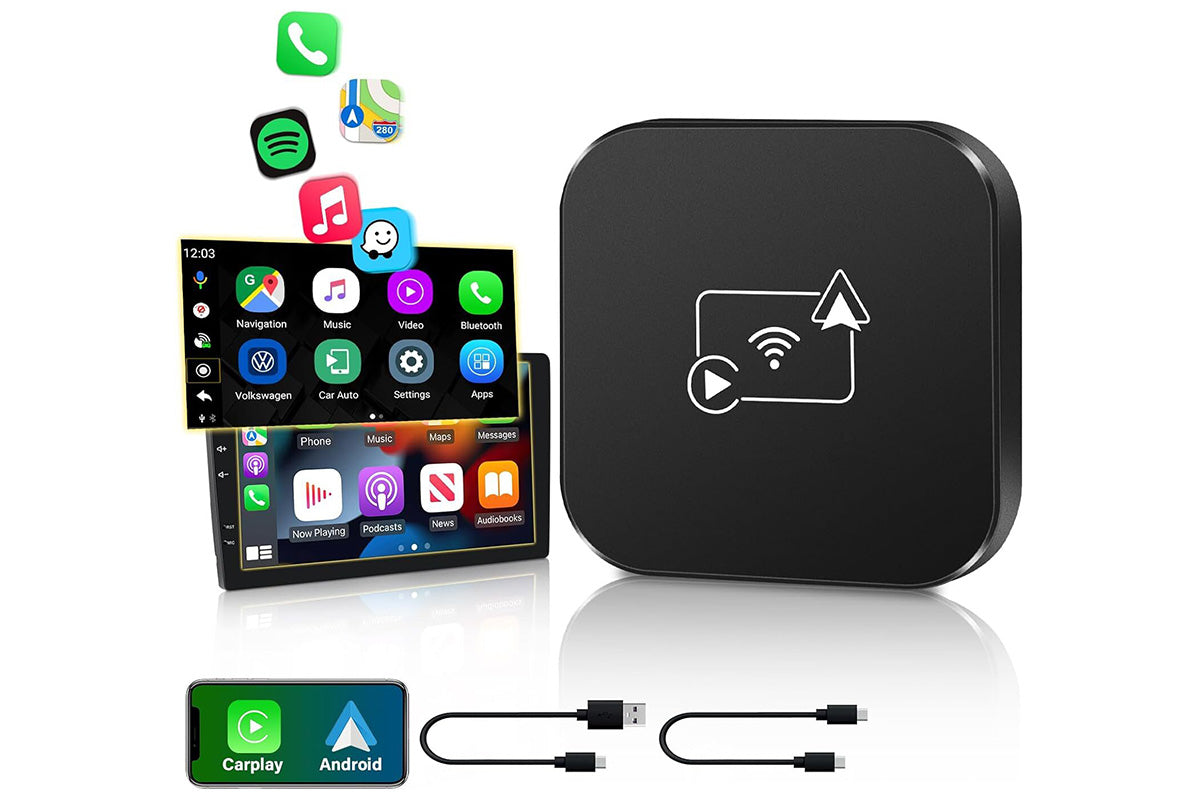 Wireless CarPlay Adapter for Apple CarPlay Type-C USB-A Adapter Dongle