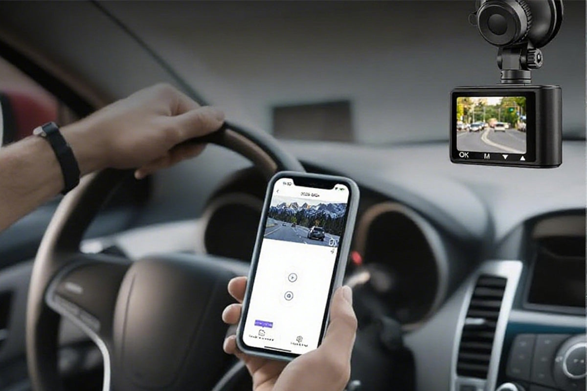 Dual 4K Front & 1080P Rear Dash Camera for Cars with WiFi and Night Vision