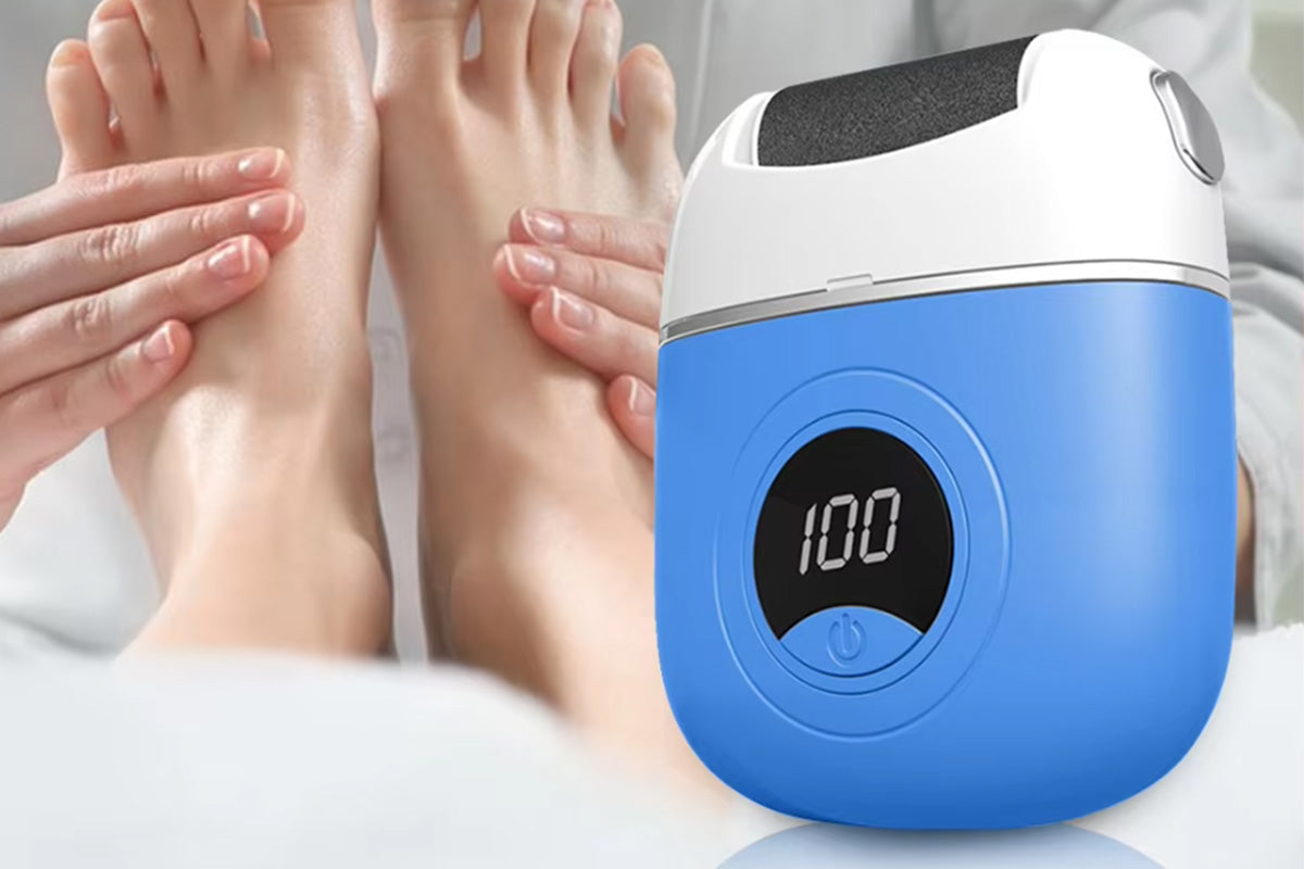 Rechargeable Digital Display Callus Remover Foot File Foot Repair And Grinding Device Feet Callus Remover-Blue
