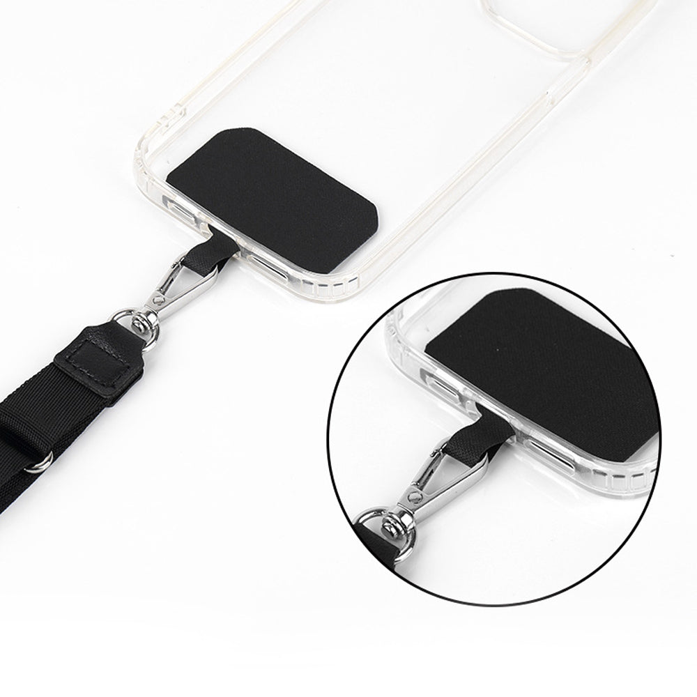 Anti-lost Mobile Phone Lanyard Set Universal Crossbody Hanging Strap Rope Black