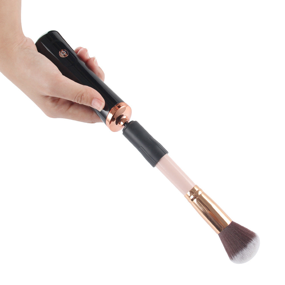 Electric Makeup Brush Cleaner and Dryer Machine Cosmetic Brush Spinner Cleaner for Most Size Brushes Black