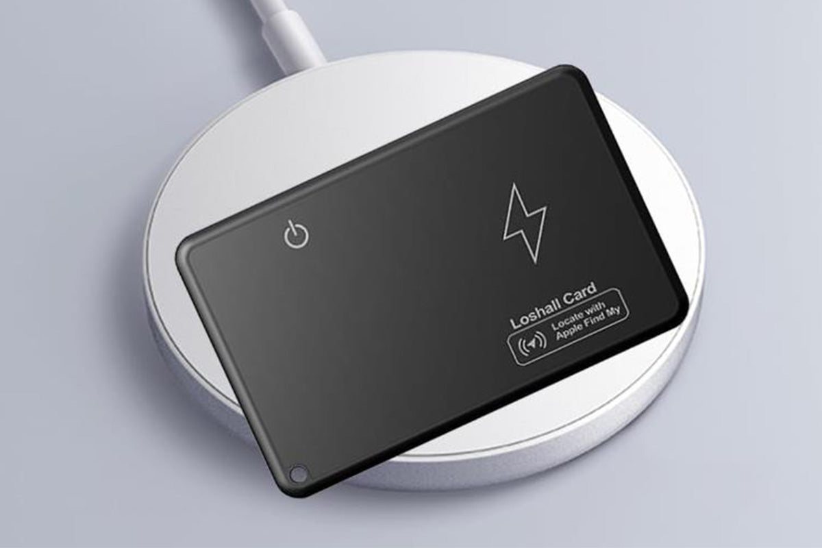 2Pcs Rechargeable Thin Wallet Tracker Card Works with Apple Find My App