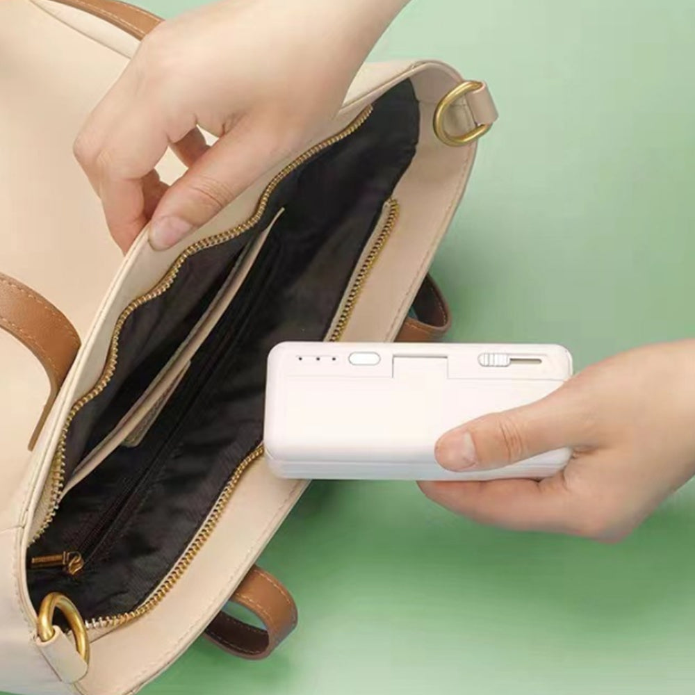 Mini Heat Sealer USB Rechargeable Bag Sealing Machine for Food Storage White