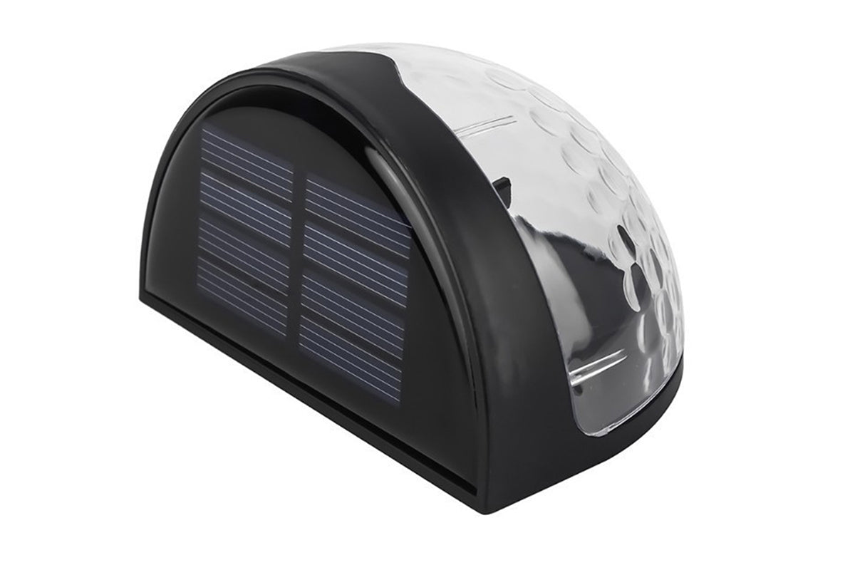 4Pcs Solar Fence Lights Outdoor Solar Deck Lights Solar Step Lights -White and Cold Ligth