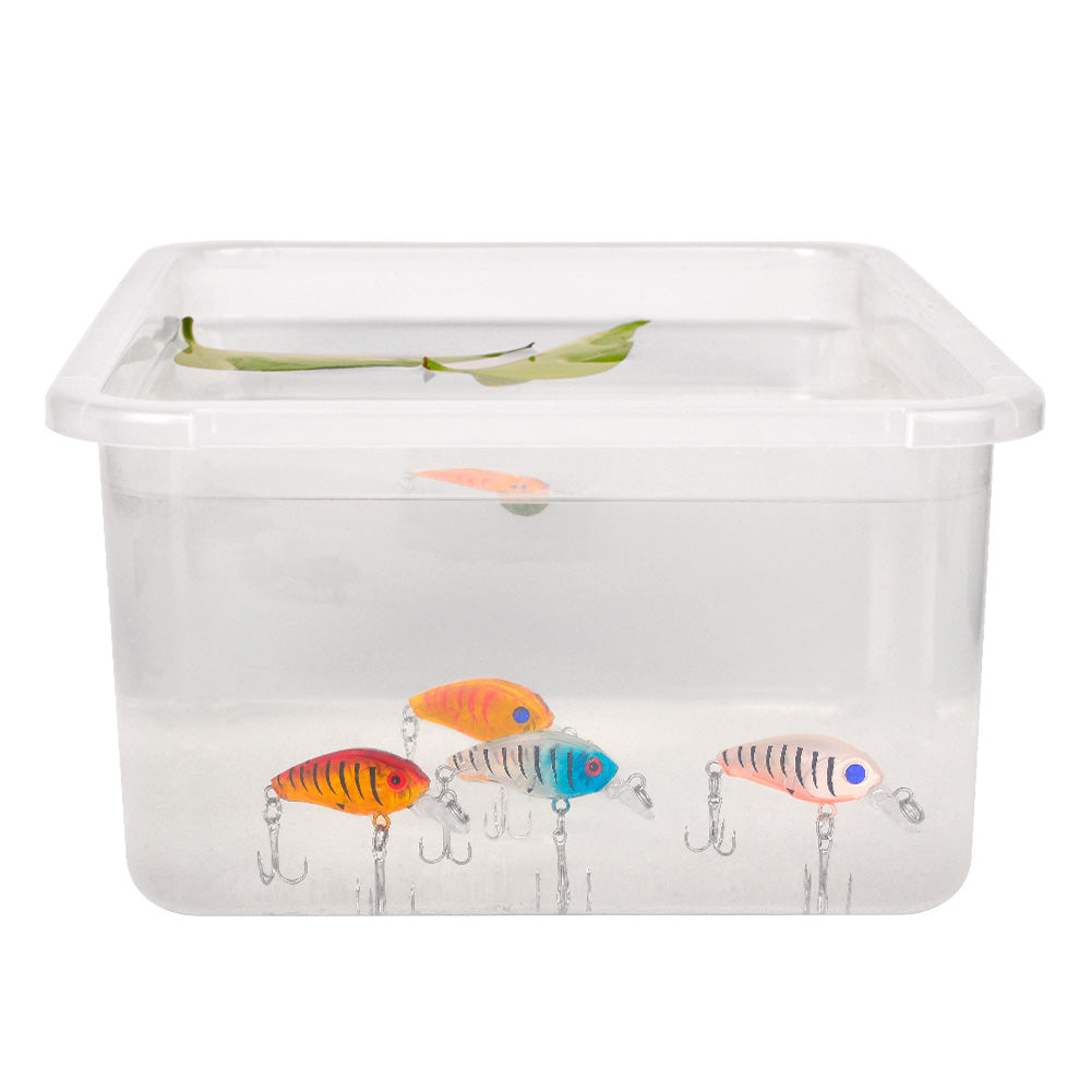 9Pcs Colorful Fishing Lures Small Fake Fishing Bait Freshwater Fishing Tackle Kit for Bass Trout Perch