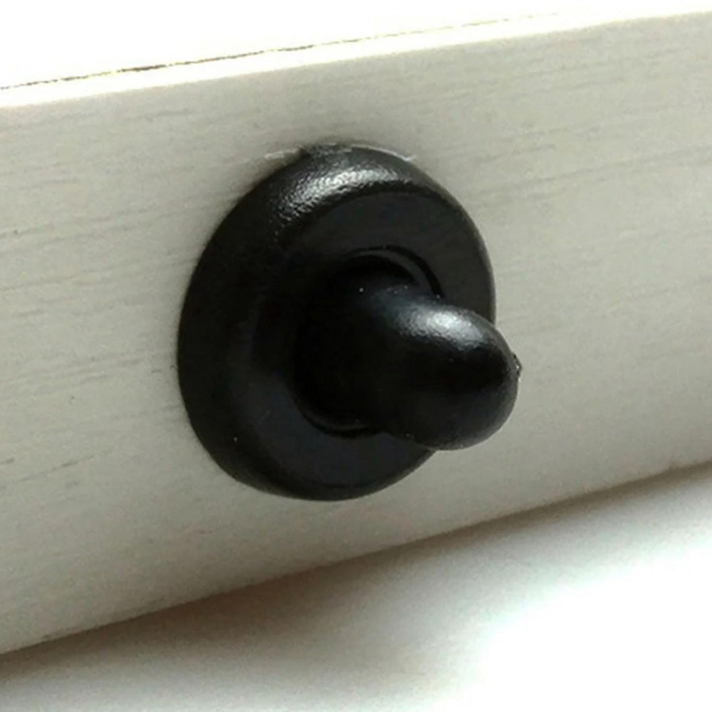50 Pieces Plastic Spring Pivot Pins for Plantation Shutters - Black
