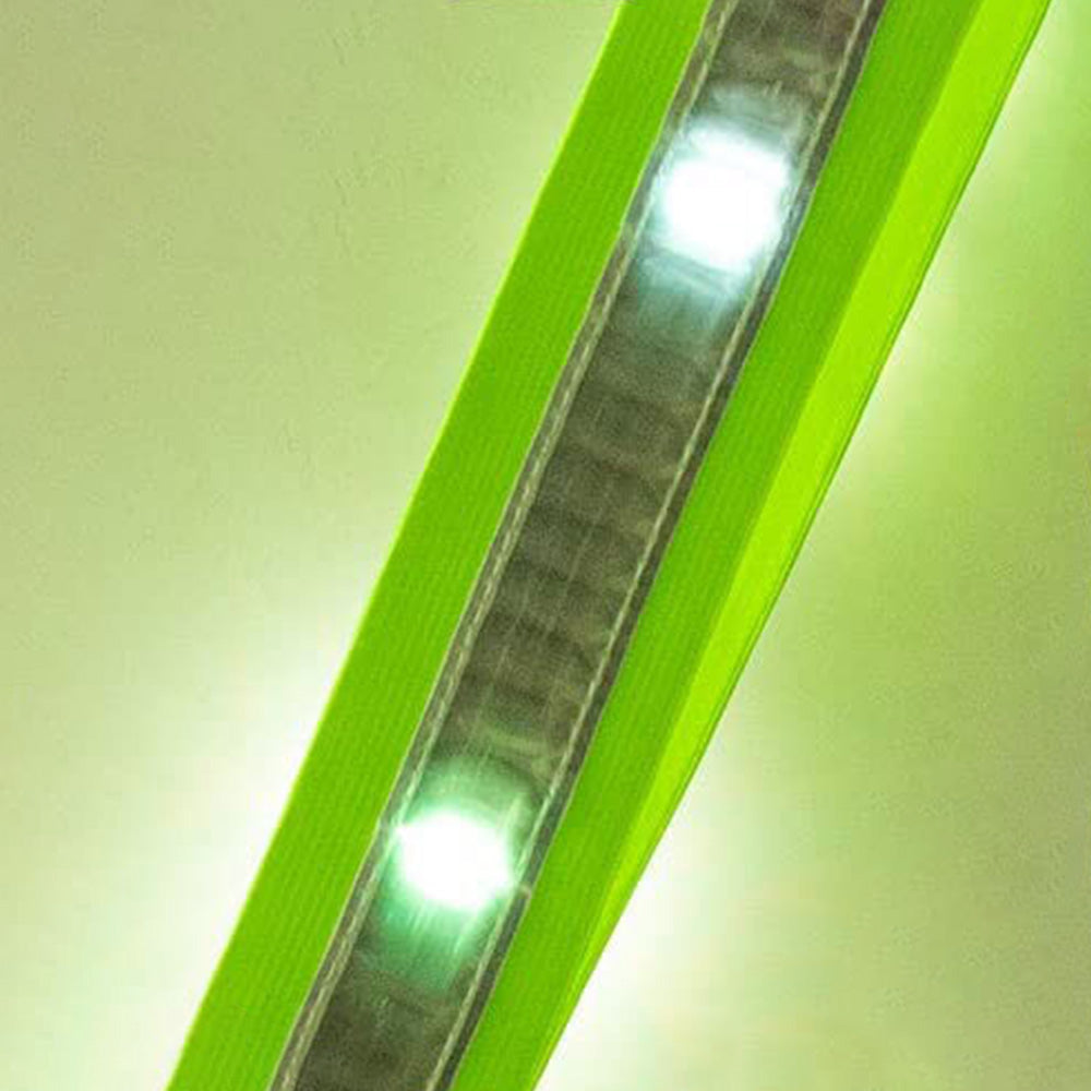 Adjustable LED Reflective Belt Sash 3 Light Modes High Visibility Night Security Belt Running Gear White