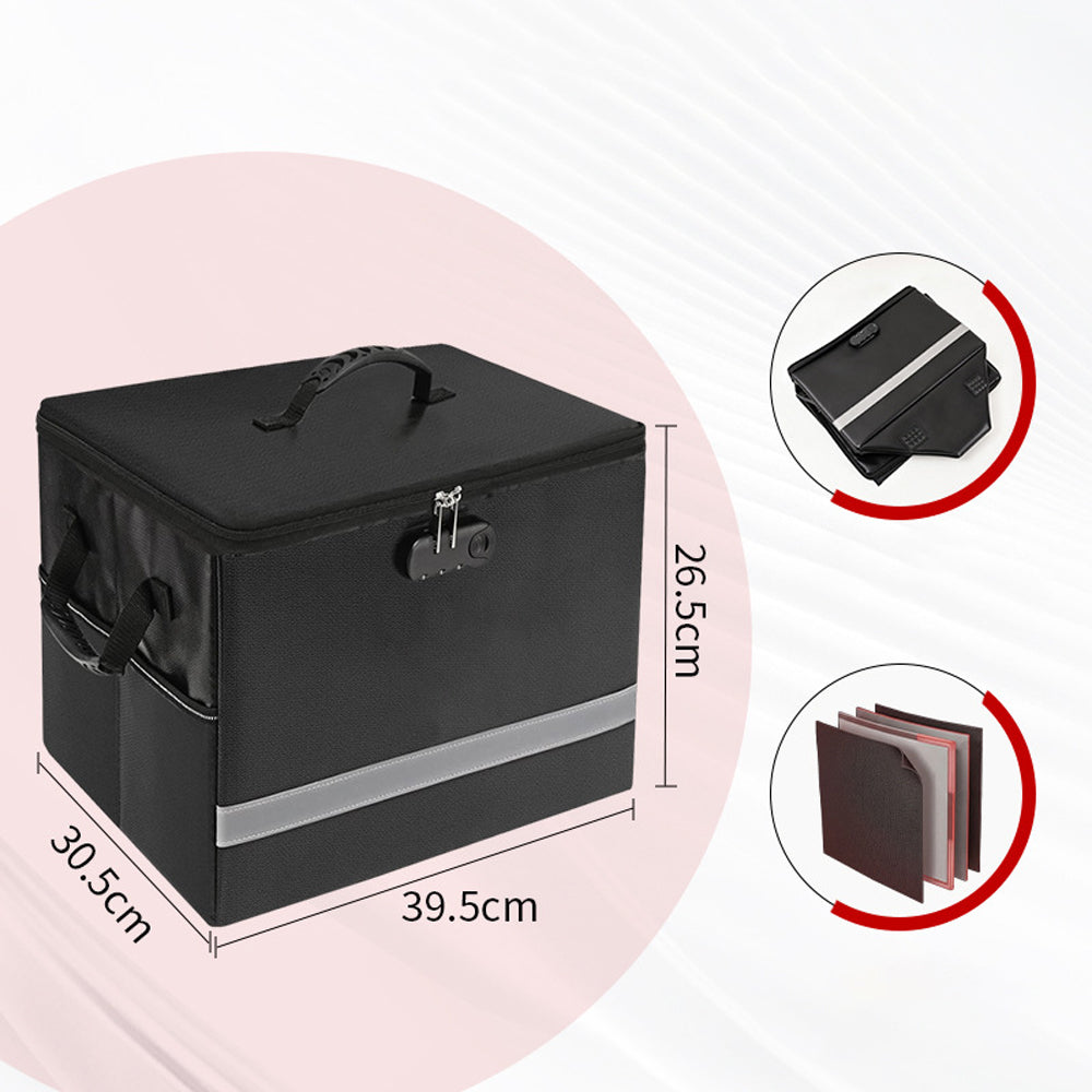 Fireproof Document Box with Combination Lock