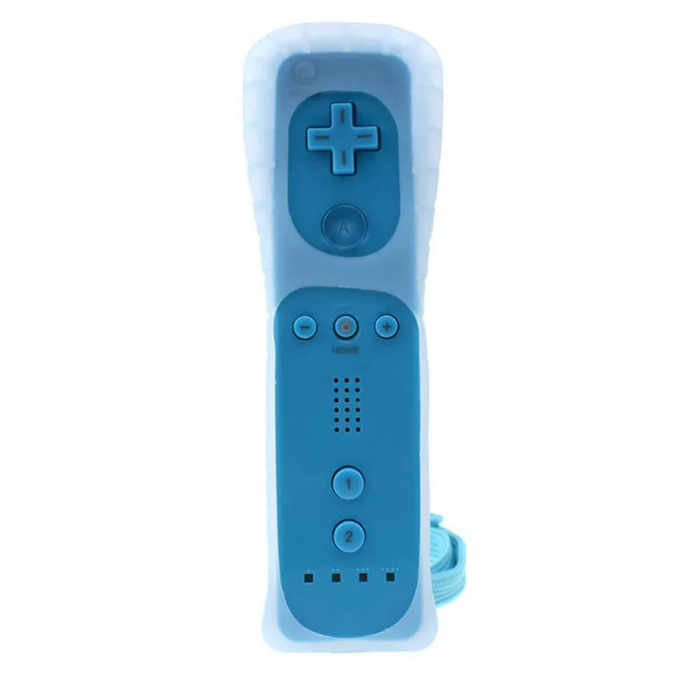 2-in-1 Remote Controller Joystick Built in Motion Plus Replacement Gamepad Compatible with Nintendo Wii/Wii U Acid Blue