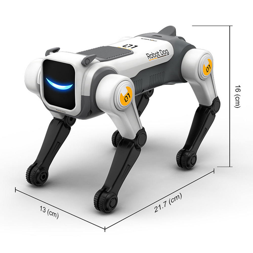 AI Stunt Remote Control Robot Dog Toy with Voice Control - Grey
