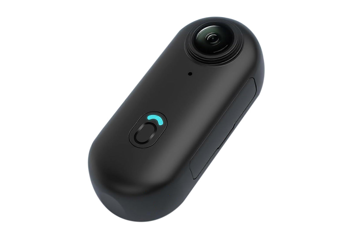 Mini Thumb Action Camera Portable Wearable Camera with Clip Black