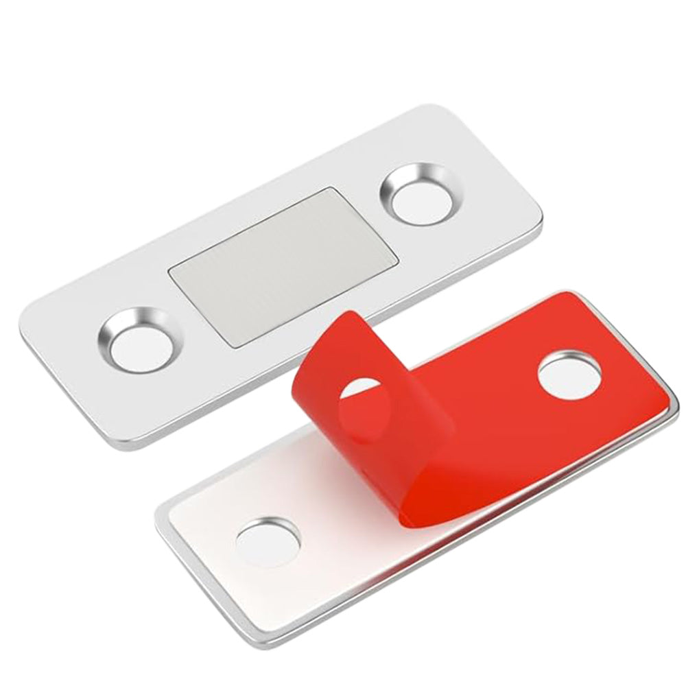 4 Pack Magnetized Cabinet Catch Thin Door Latch Hardware for Closet Kitchen