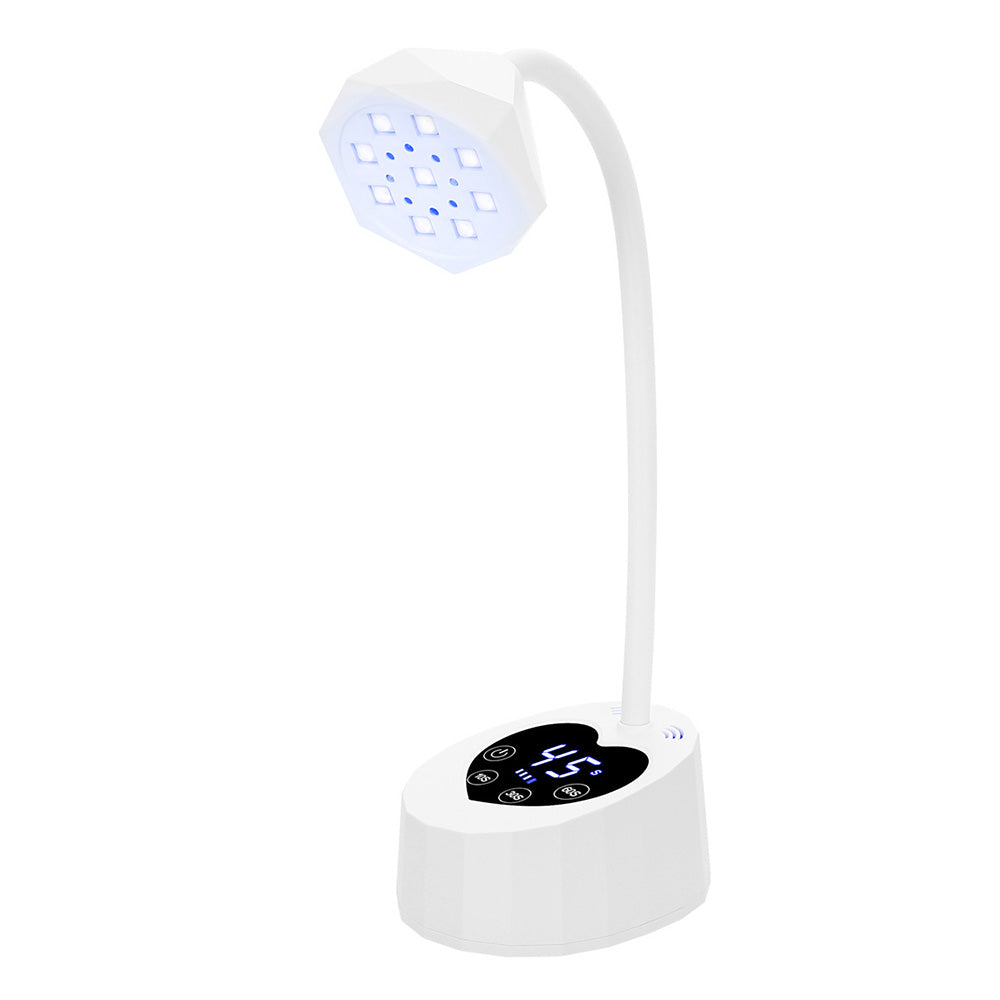 Motion Sensor UV Nail Lamp 360 Degrees Adjustable Fast Curing LED Dryer Light for Home Nail DIY Manicure