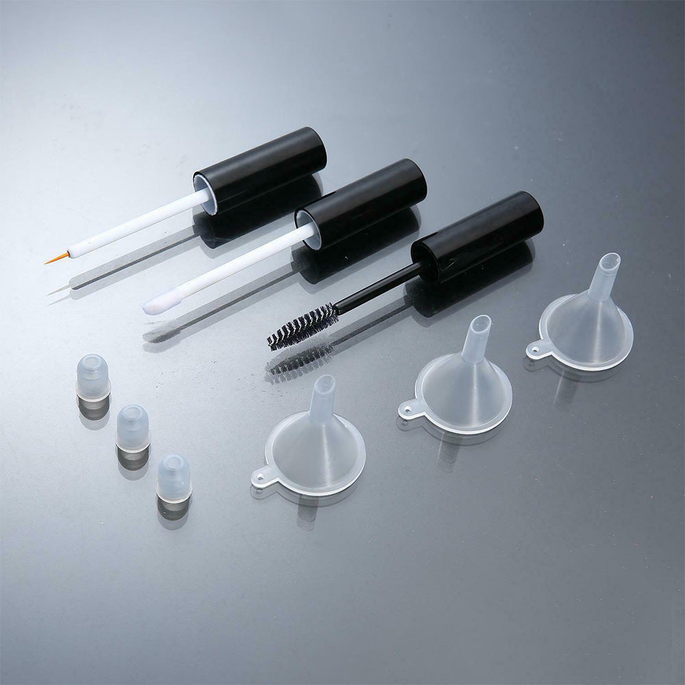 3Pcs Set 10ml Empty Bottles Clear Mascara Tube Wand Eyelash Cream Containers