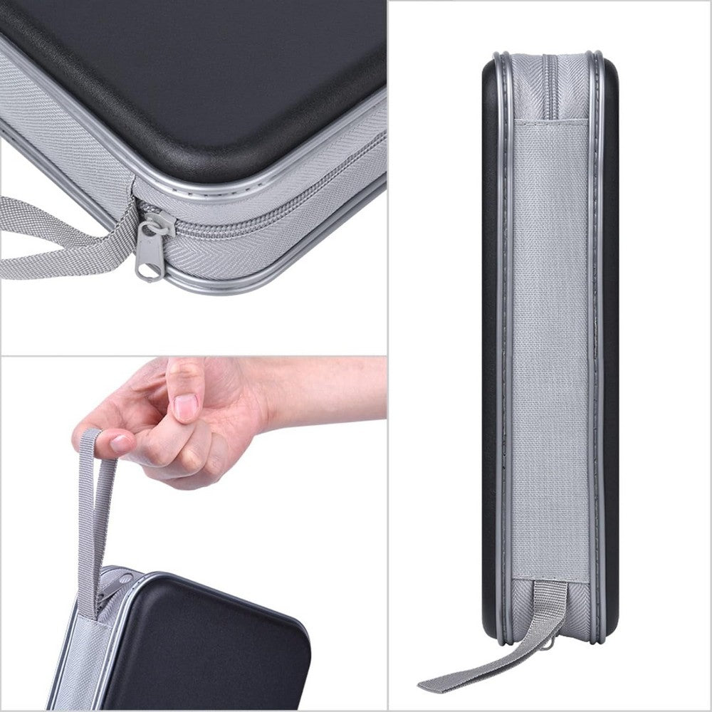 Portable 96 Capacity DVD CD Holder Case - Black