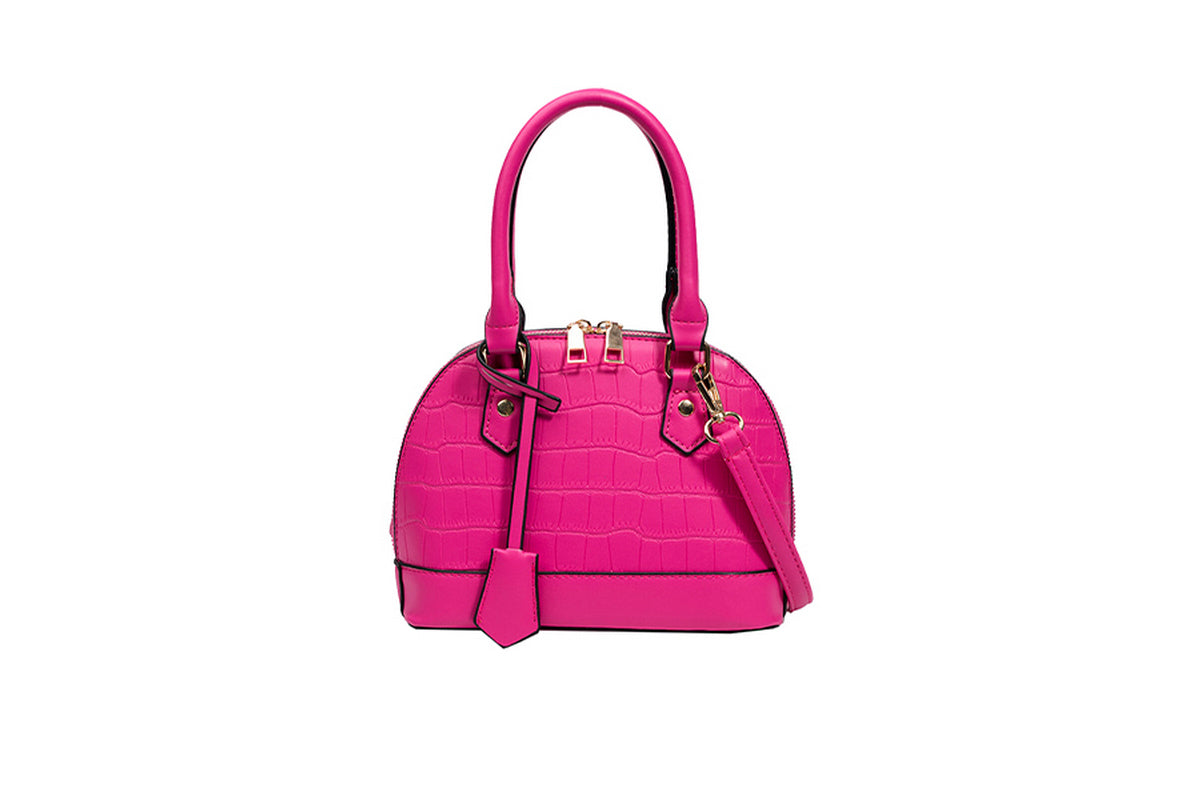Crossbody Bags For Women Vegan PU Leather Purses Handbag-Rose