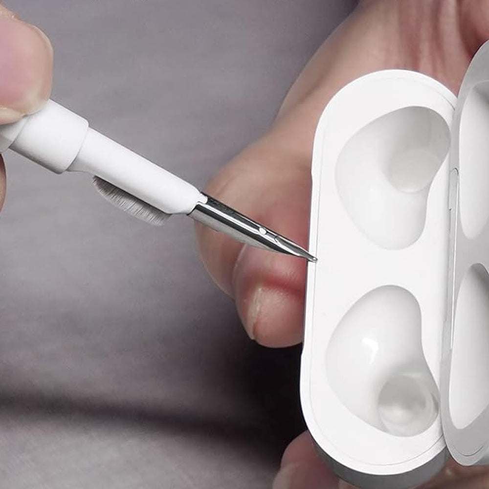 For AirPods Pro Silicone Protective Case Cover with Cleaner Kit and Keychain Black