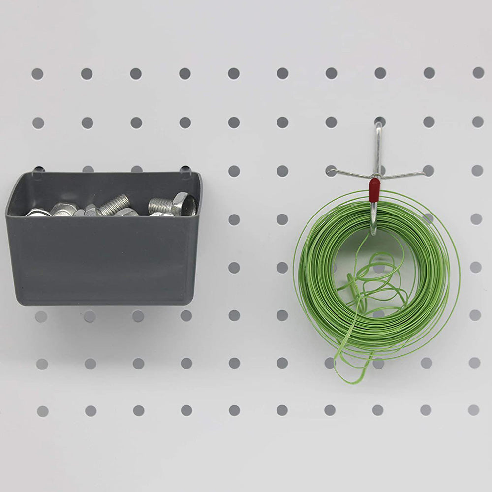 114-Piece Pegboard Hook Set with Bins and Peg Locks  Metal Hooks for Garage Workshop Organization