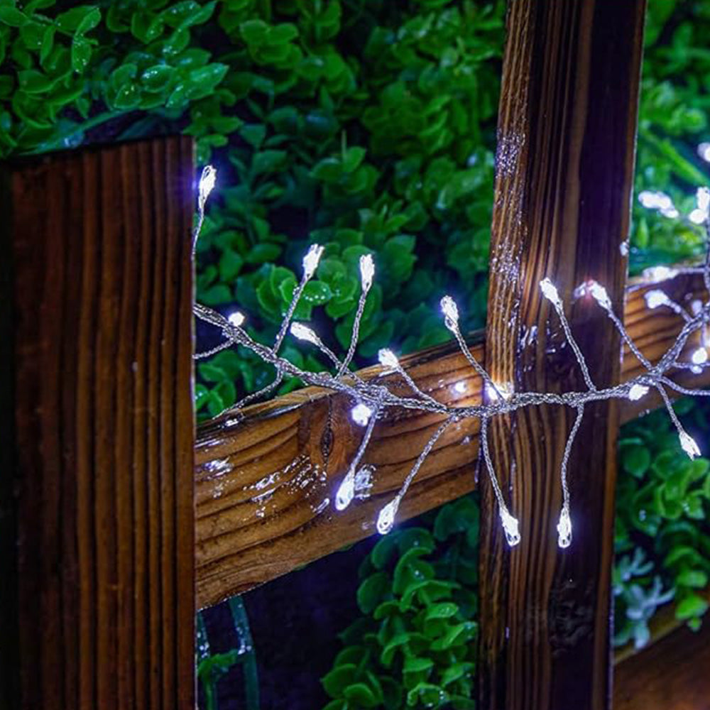 Solar String Lights ¨C Outdoor Waterproof Fairy Lights for Patio and Balcony White