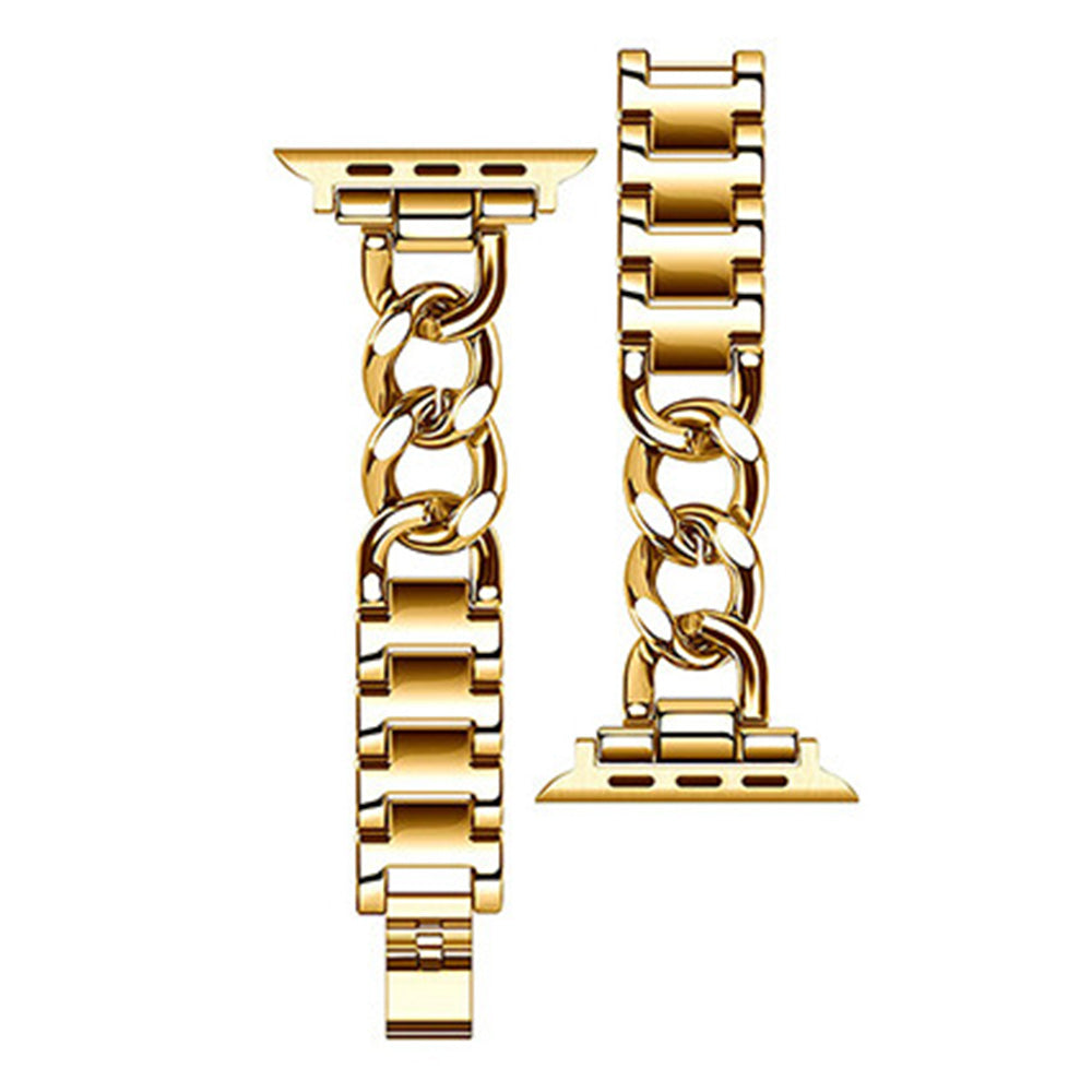 Replacement Metal Strap Band for Apple Watch Series 8 7 6 5 4 3 2 1 Gold