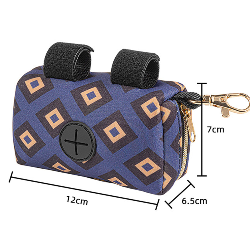 Pet Dog Poop Bag Holder Poo Waste Bags Container for Leash Purple