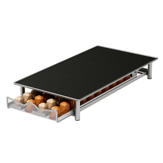 40-Pod Coffee Capsules Holder Rack Drawer Style Storage Organizer Stand for Nespresso Grey