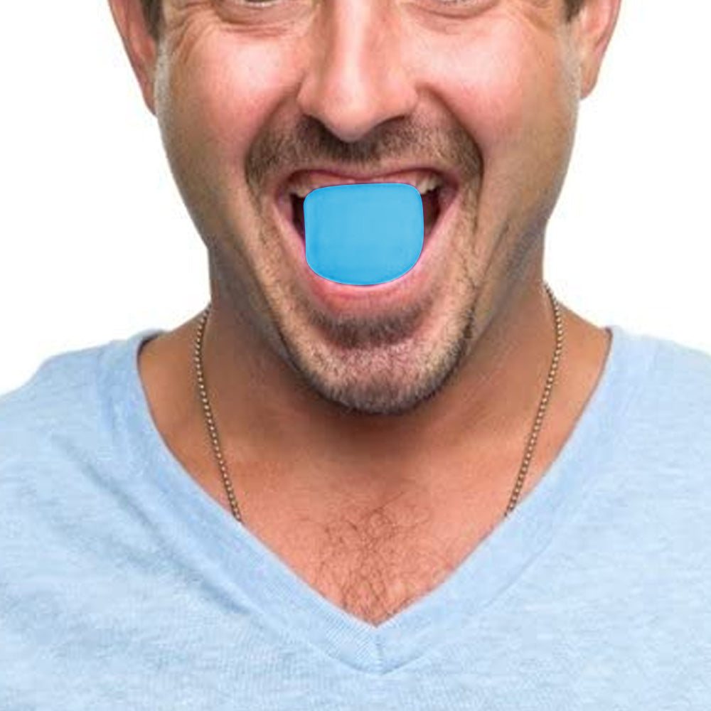 Set of 2Pcs JawLine Exercise Facial Jaw Muscle Exerciser Neck Face Toning Tool Blue