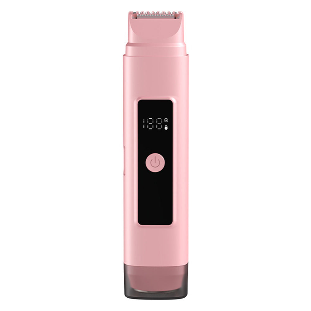 2-in-1 Dual Head Electric Shaver & Bikini Trimmer for Women with LED Display