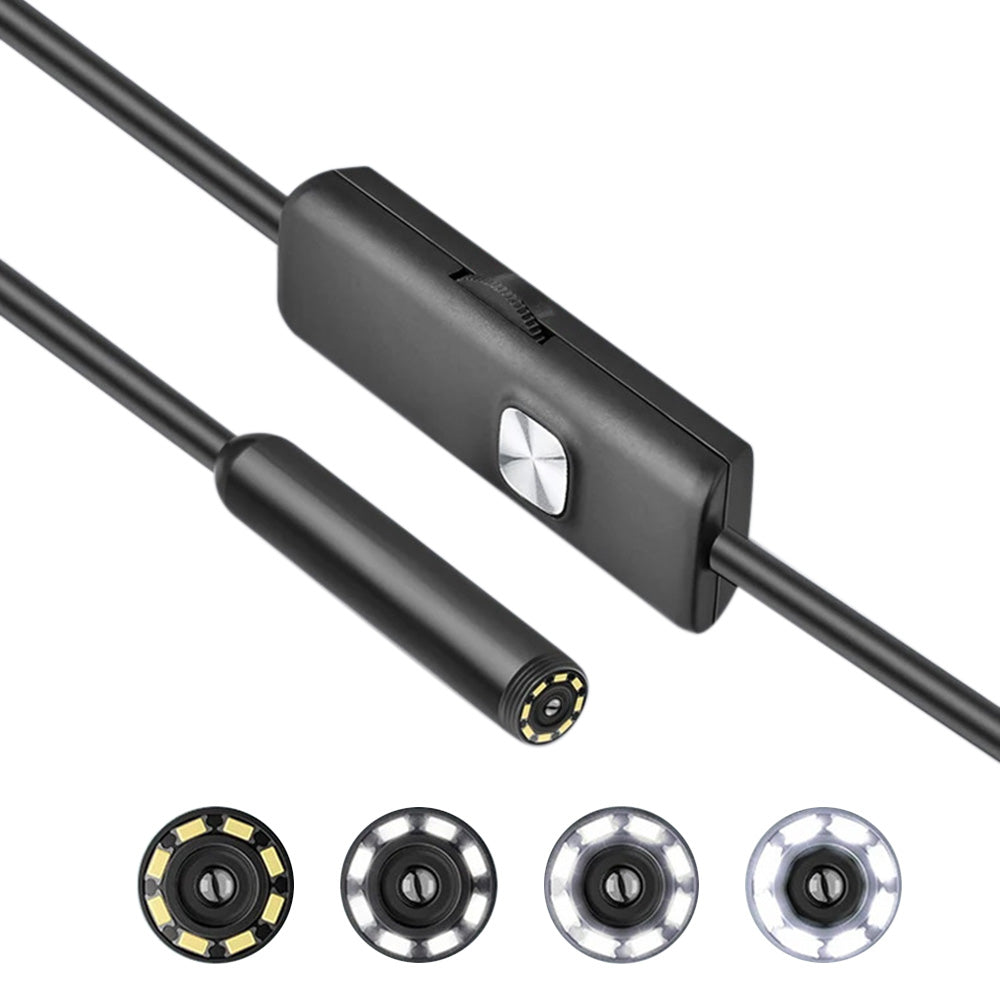 1920P HD Endoscope Camera With Light Borescope Tool and 8 Adjustable LED Lights for Car