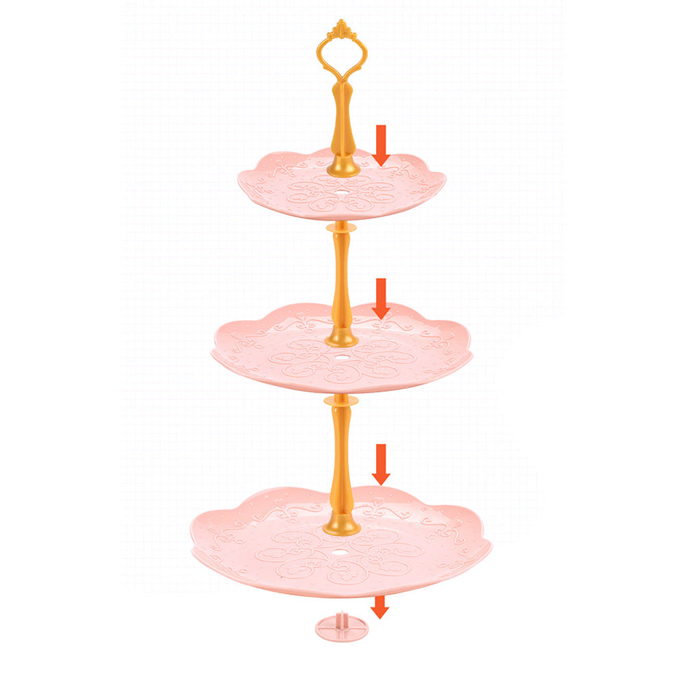 Kids Pretend Tea Party Set with Dessert & Carrying Case Style 1