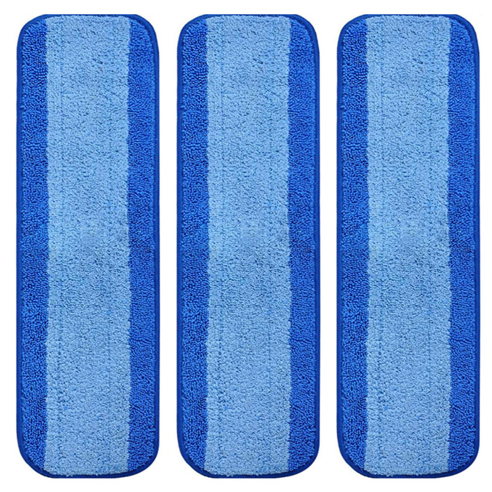 3 Pack Replacement Cleaning Pads for Bona Mop Reusable Microfiber Wet Cleaning Mop Pads