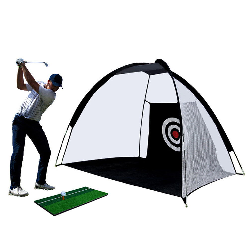 2-Meter Foldable Golf Practice Net Hitting Driving Netting Chipping Cage Training Aid