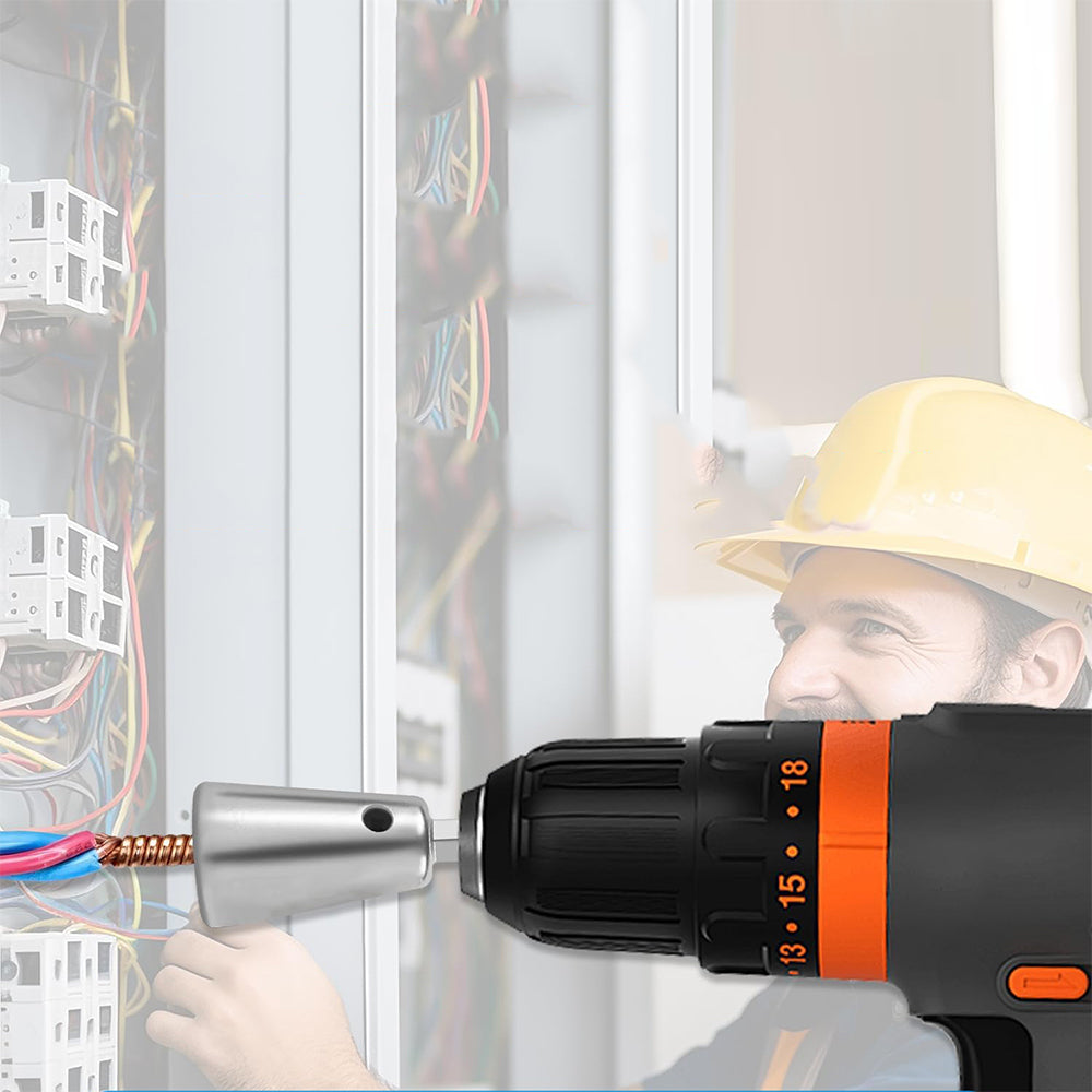 2Pcs Wire Twister Tools for Drill Wire Nut Twister Shank Cable Wire Twisting Tools