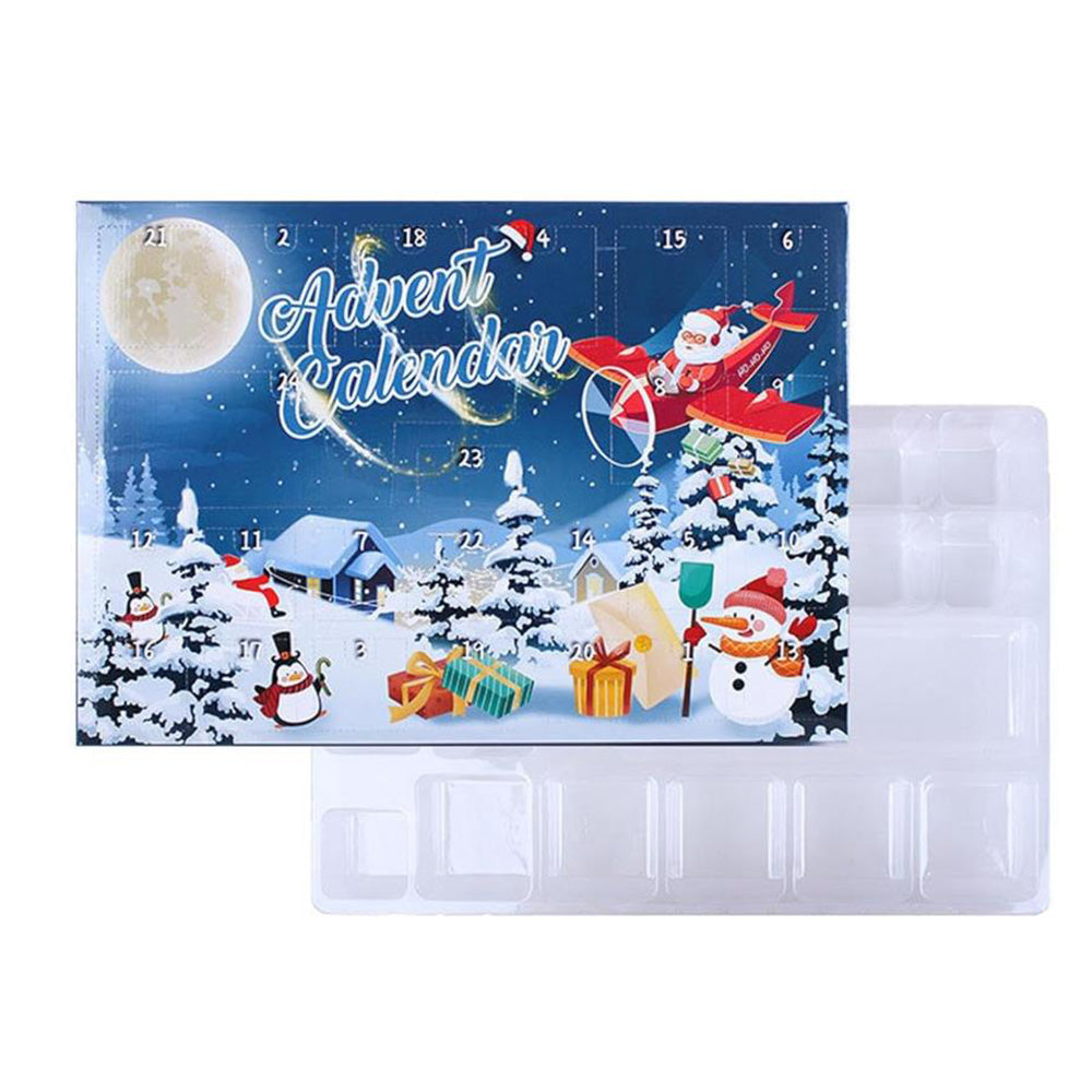 24 Days Jigsaw Advent Calendar 2024 Brain Teaser Puzzles Toys Kit Xmas Countdown Calendar