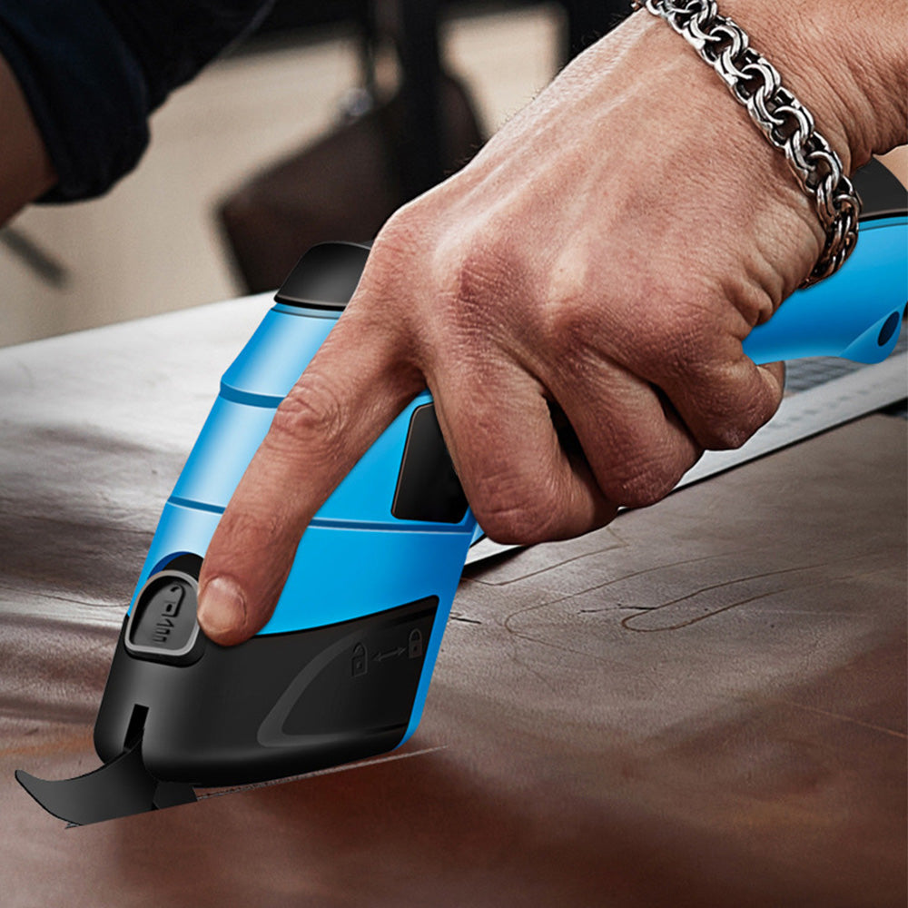 Cordless Electric Scissors for Fabric Cardboard Box Rechargeable Electric Cutter for Crafts Leather