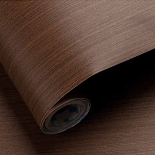Wood Grain Wallpaper Self Adhesive Decor Wall Paper for Cabinet Drawer Shelf Liner Easy to Clean -Red