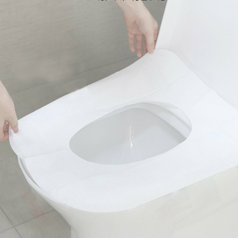 200Pcs Set Flushable Toilet Seat Cover Paper Portable Biodegradable Disposable Sanitary